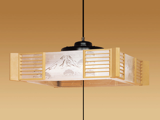 和風ペンダントライト NEC ホタルクス 8CV369SG 2009年製 NEC