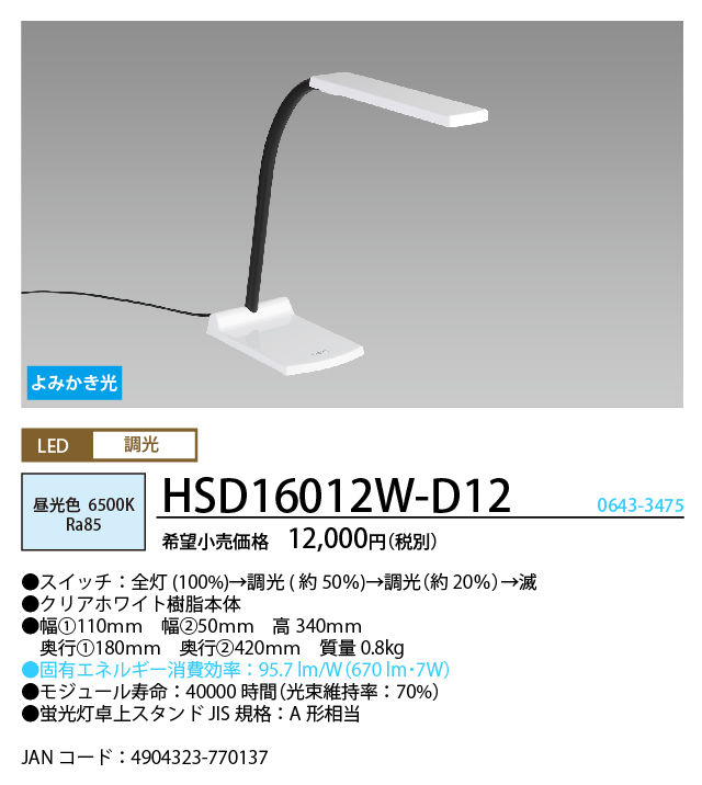 HSD16012W-D12 | 製品詳細